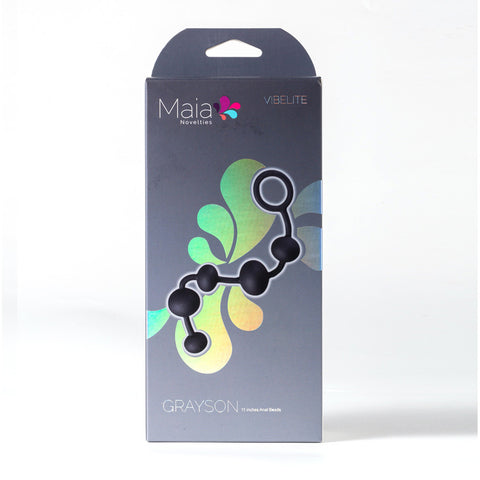 Maia Grayson (Gray) – Waterproof 16.5 cm Medical Grade Anal Beads > Anal Range > Anal Beads