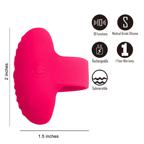 Maia Ruby – Waterproof Finger Stimulator Finger Stimulator