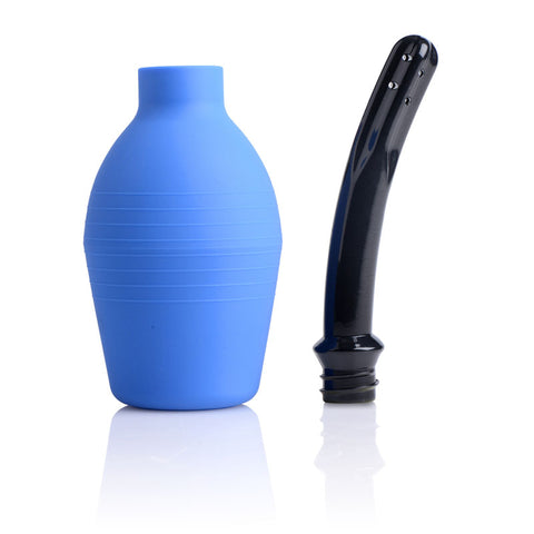 Premium One Way Valve Enema Bulb 300ml Blue 4.75 Inch Douches