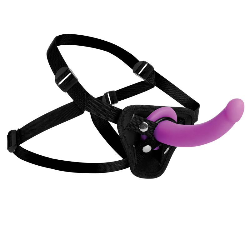XR Navigator Strap On Adjustable Harness With G Spot Dildo 7" Inches > Dildos > Strap On Harnesses