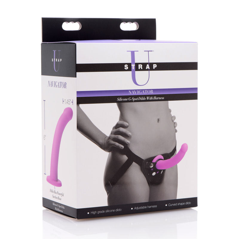 XR Navigator Strap On Adjustable Harness With G Spot Dildo 7" Inches > Dildos > Strap On Harnesses