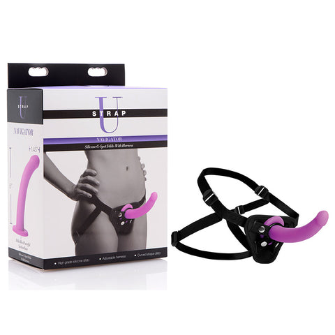 XR Navigator Strap On Adjustable Harness With G Spot Dildo > Dildos > Strap On Harnesses