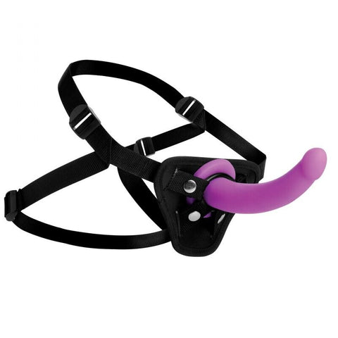 XR Navigator Strap On Adjustable Harness With G Spot Dildo Purple STRAP-ONS