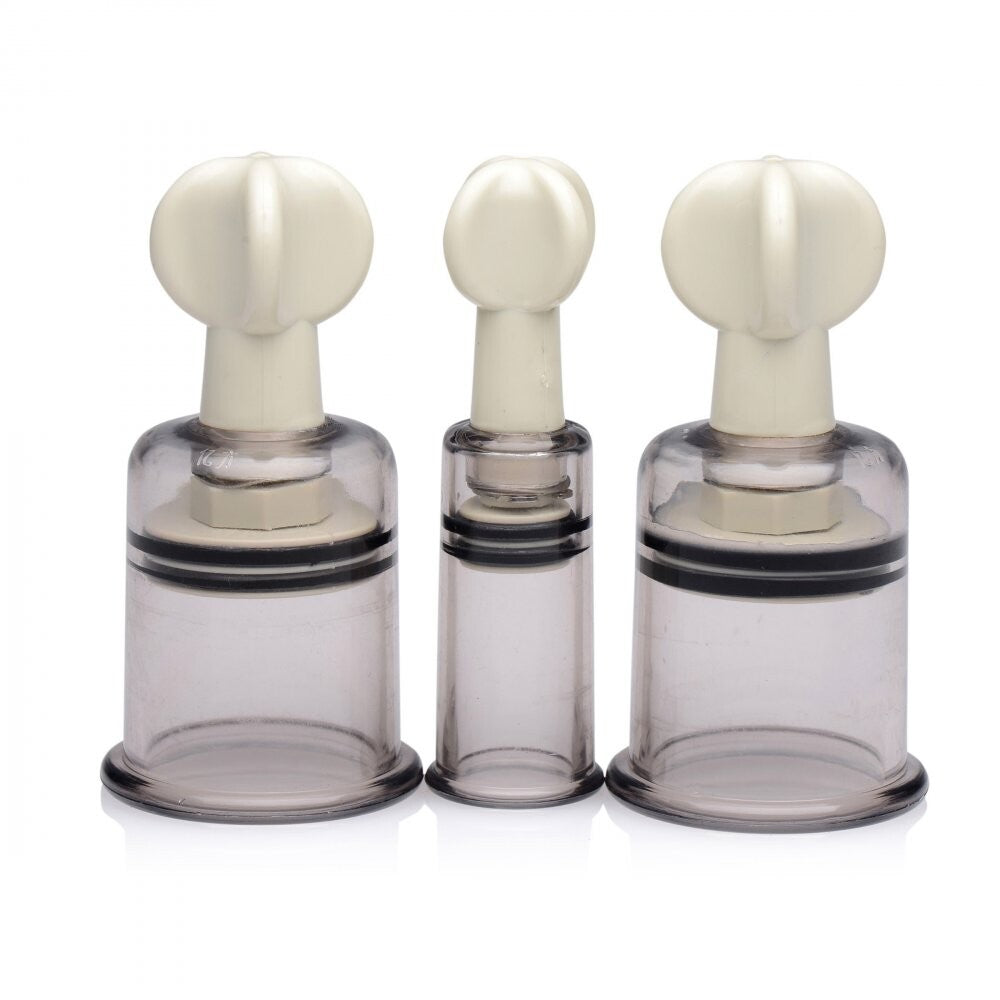Size Matters Clit And Nipple Sucker Set Suction Stimulator Clear Nipple Suckers