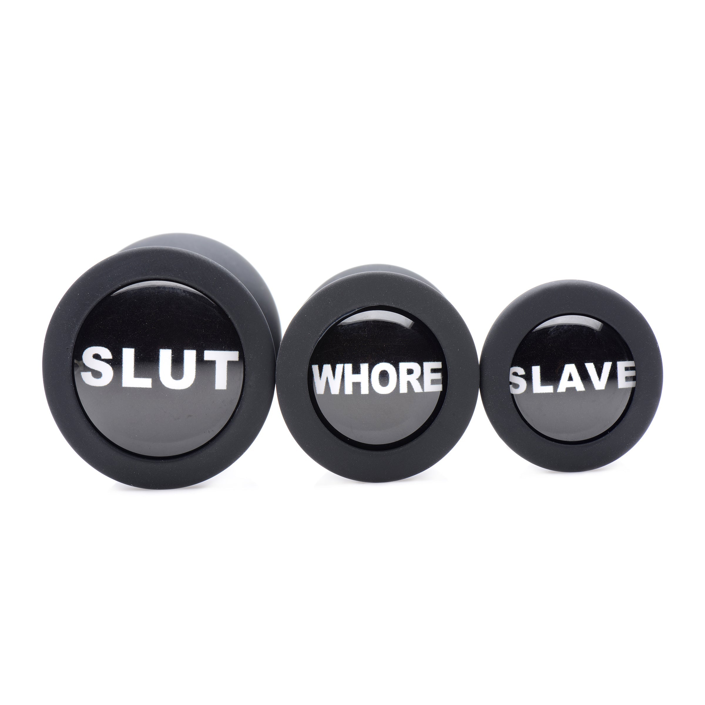 Dirty Words Anal Plug Set – Premium Silicone Training Butt Plug Set > Anal Range > Butt Plug Kits Main image