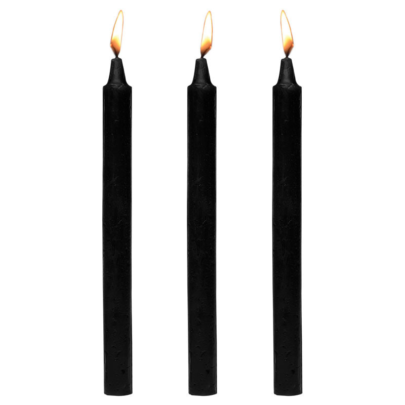 Fetish Drip Candles 3 Pk Black