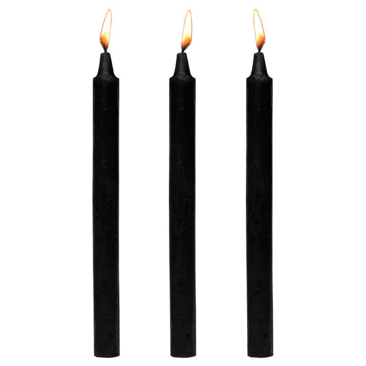 Fetish Drip Candles 3 Pk Black