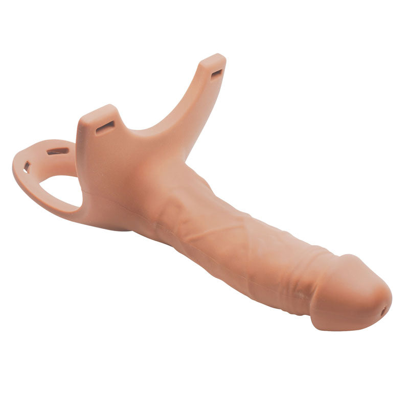 Size Matters Silicone Dildo Strap-On -  15.2 cm Hollow Strap-On