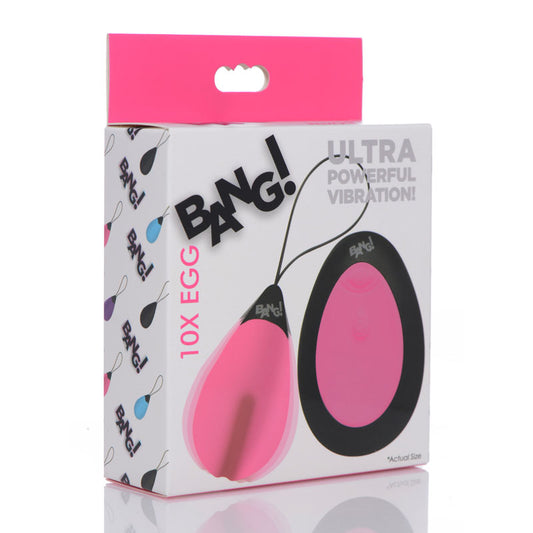 Bang!10X Vibrating Egg & Remote -  USB Rechargeable Egg with Wireless Remote