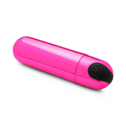 Bang! 10X Vibrating Metallic Bullet -  USB Rechargeable Bullet