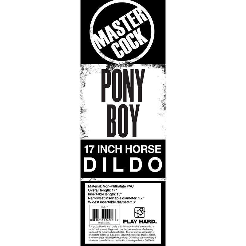 Master Series Cock Pony Boy – 43 cm Horse Dong Dildo > Dildos > Oversized Toys