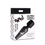 Bang 10X Vibrating Mini Silicone Wand Black - Travel Friendly, Flexible Neck, Rechargeable Default Title > Sex Toys > Mini Massagers