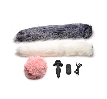 Tailz Vibrating Anal Plug with 3 Tails and Remote Control Default Title Tails