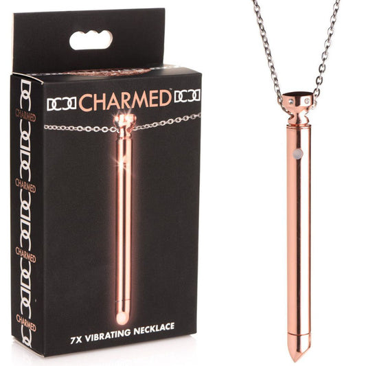 Charmed 7X Vibrating Necklace -  Rechargeable Vibrating Necklace