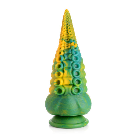 Creature Cocks Monstropus Tentacled 8.5 Inch Silicone Dildo (Marbled Green Yellow Blue) – Suction Cup Dildo > Dildos > Fantasy