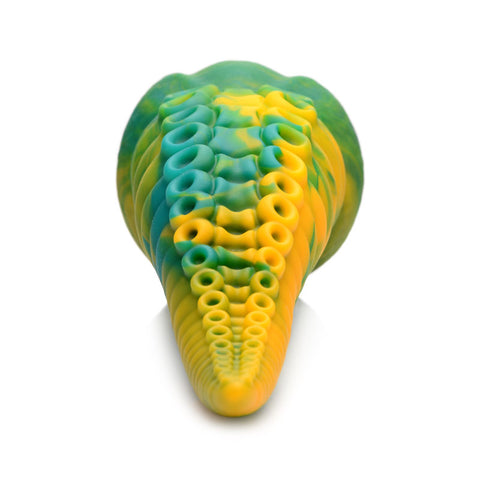 Creature Cocks Monstropus Tentacled 8.5 Inch Silicone Dildo (Marbled Green Yellow Blue) – Suction Cup Dildo > Dildos > Fantasy