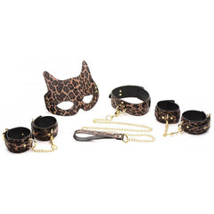 Master Series Wild Sex - Leopard  7 Piece Bondage Set