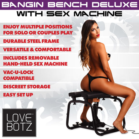 LoveBotz Bangin Bench Deluxe Sex Machine 100 kg Capacity MACHINES