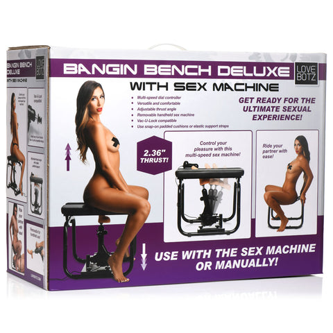 LoveBotz Bangin Bench Deluxe Sex Machine 100 kg Capacity Black MACHINES