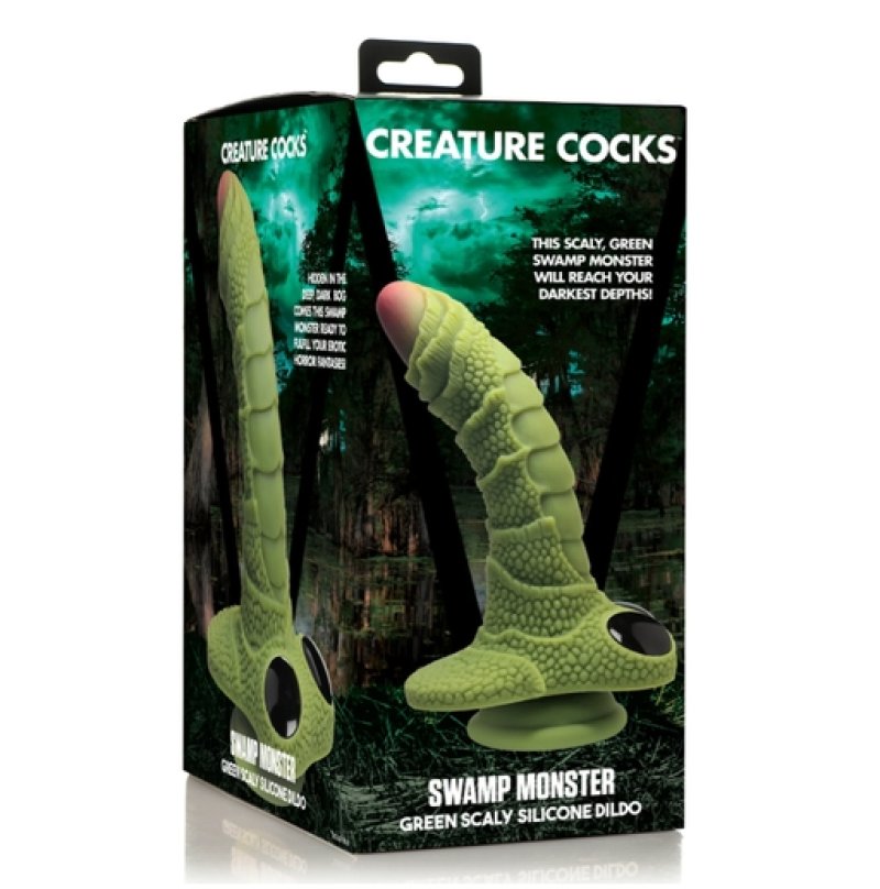 Creature Cocks Swamp Monster 9.4" Silicone Dildo Green > Dildos > Fantasy
