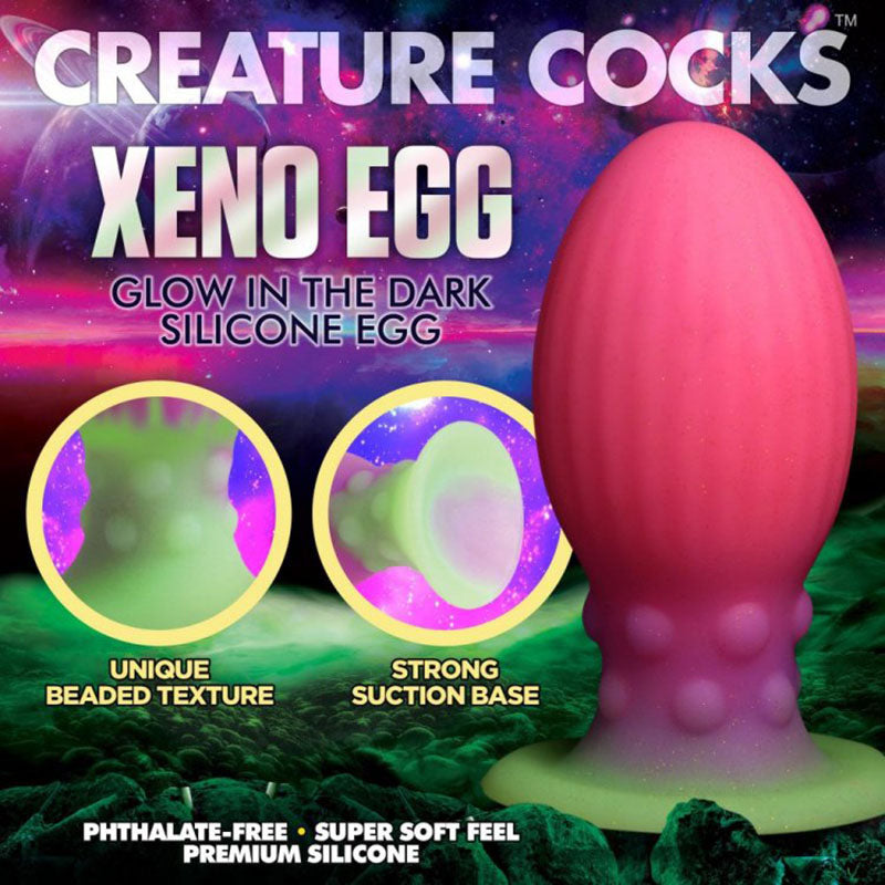Creature Cocks XL Xeno Egg Glow in the Dark Silicone Egg > Dildos > Fantasy