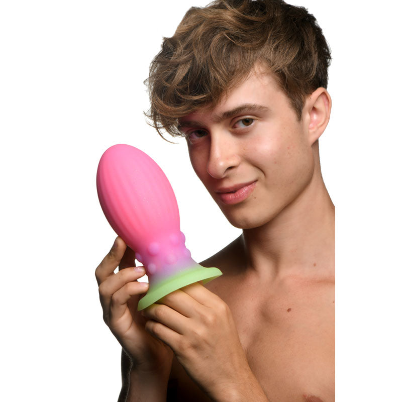 Creature Cocks XL Xeno Egg Glow in Dark Pink 17.5cm Extra Large Fantasy Plug