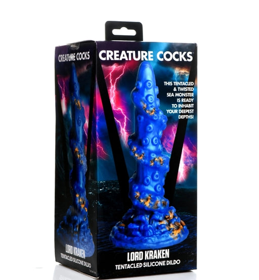 Creature Cocks The Kraken (Deep Blue and Gold) 7 Inch Fantasy Dildo > Dildos > Fantasy