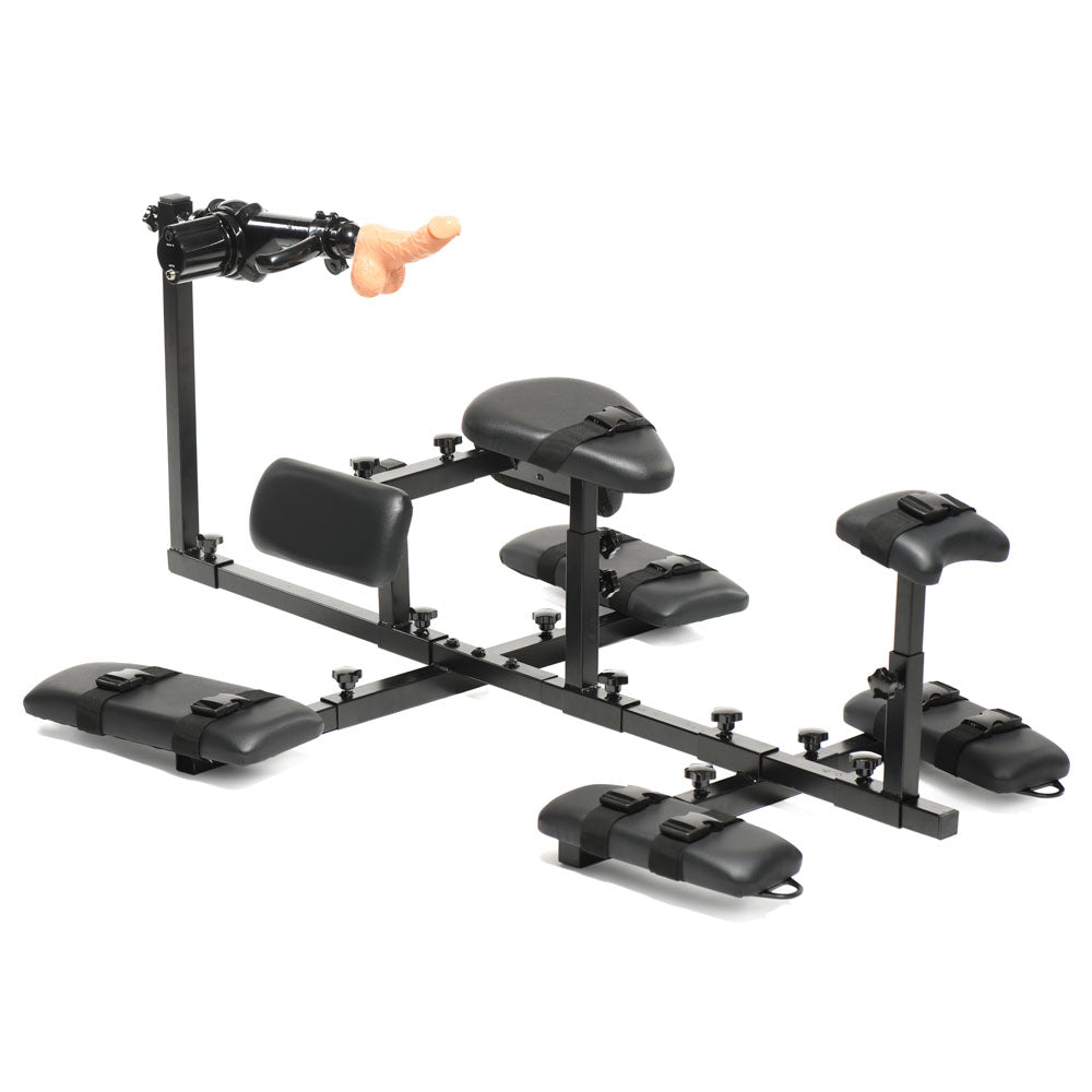 Master Series Subversion Deluxe Stockade – Horizontal BDSM Restraint with Sex Machine > Sex Toys > Sex Machines