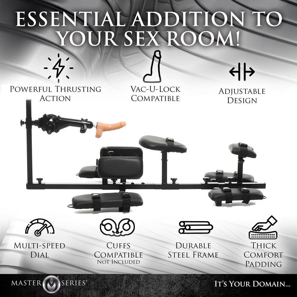 Master Series Subversion Deluxe Stockade – Horizontal BDSM Restraint with Sex Machine > Sex Toys > Sex Machines