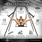 Master Series Throne Adjustable Sex Sling with Stand > Sex Toys > Swings & Slings