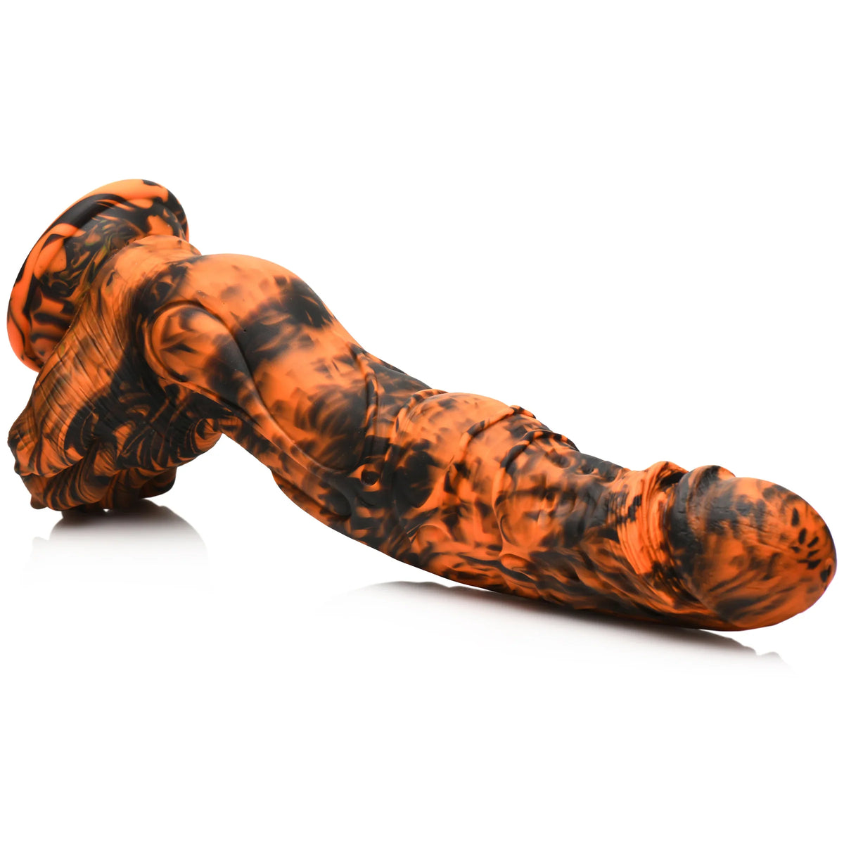 Creature Cocks Sabretooth (Orange and Black Camo) Silicone 11.3 Inch Dildo – Fantasy-Inspired Silicone Dildo > Dildos > Fantasy