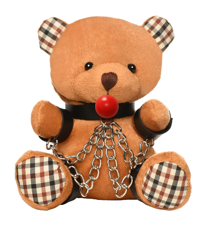 Master Series Gagged Bondage Bear Plush Toy Default Title Gag Gifts & Novelties