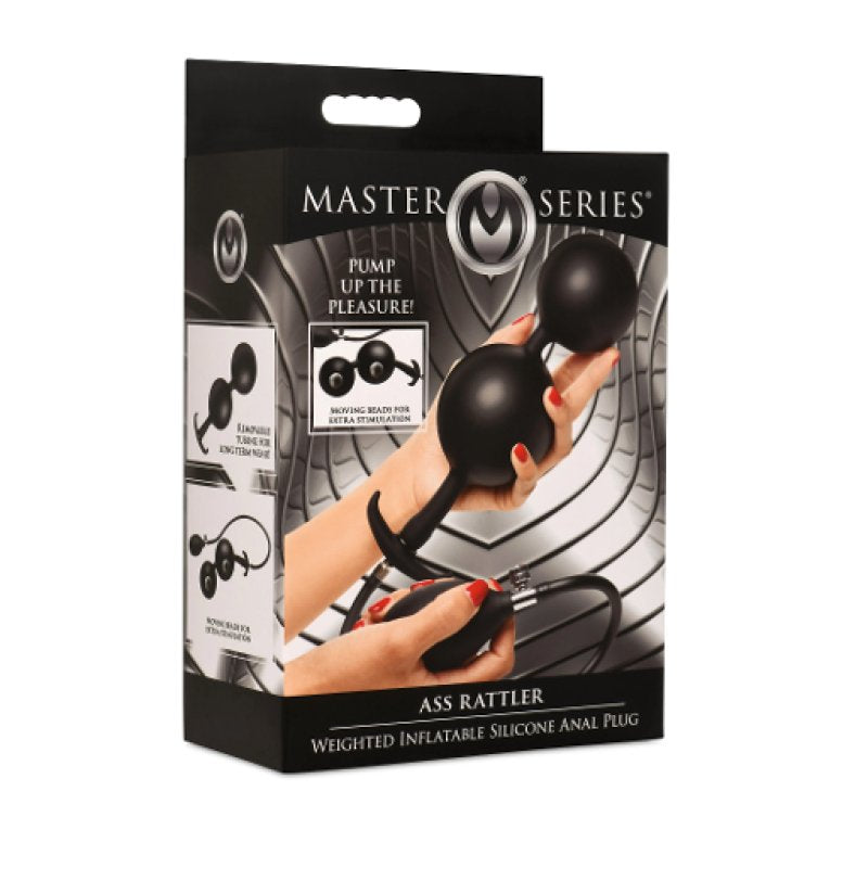 Master Series Ass Rattler – Weighted Inflatable Silicone Anal Plug Default Title > Anal Range > Butt Plugs Main image
