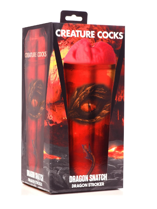 Creature Cocks Dragon Snatch (Red) – Scaly Masturbator Red > Sex Toys For Men > Masturbators > Fantasy
