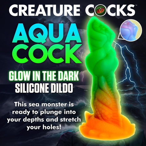 Creature Cocks Aqua Cock 7.5 Inch Fantasy Dong Fantasy Dongs
