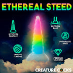 Creature Cocks Uni-Glow Glow in Dark Rainbow 19.5cm Unicorn Dildo > Dildos > Fantasy