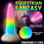 Creature Cocks Uni-Glow Glow in Dark Rainbow 19.5cm Unicorn Dildo > Dildos > Fantasy