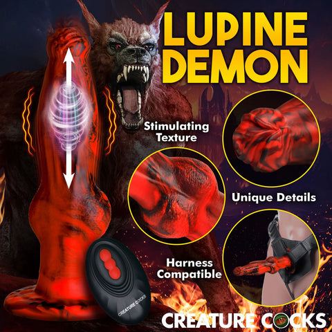 Creature Cocks Hell Wolf 8 Inch Thrusting Fantasy Dong Adult Sex Toy Fantasy Dongs