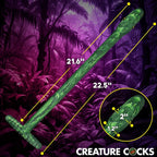 Creature Cocks Slither (Bright Green) 22 Inch Silicone Dildo > Dildos > Fantasy