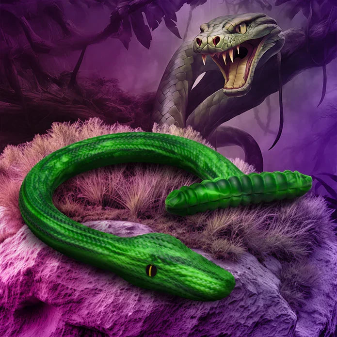 Creature Cocks Slither (Bright Green) 22 Inch Silicone Dildo > Dildos > Fantasy