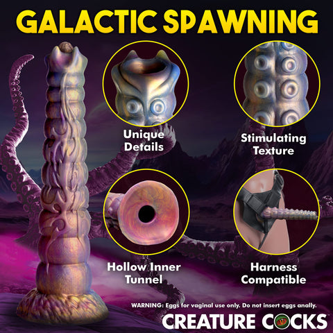 Deep Invader Tentacle Ovipositor Silicone Dildo with Eggs Fantasy Dongs