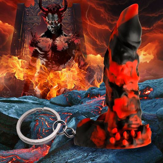 Creature Cocks Fire Demon Keychain Key Chains