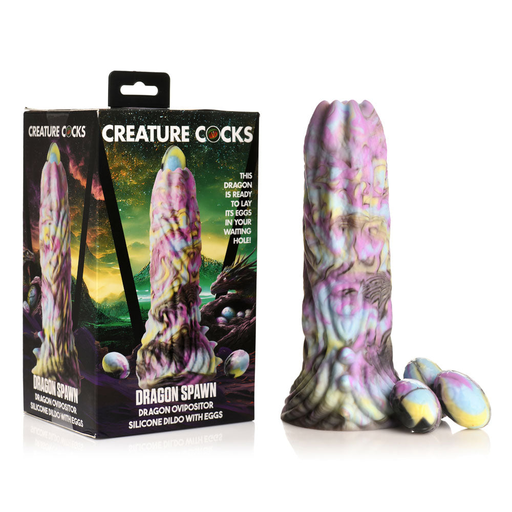 Dragon Spawn Dragon Ovipositor Silicone Dildo with Eggs Default Title Fantasy Dongs