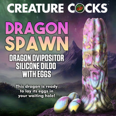 Dragon Spawn Dragon Ovipositor Silicone Dildo with Eggs Fantasy Dongs