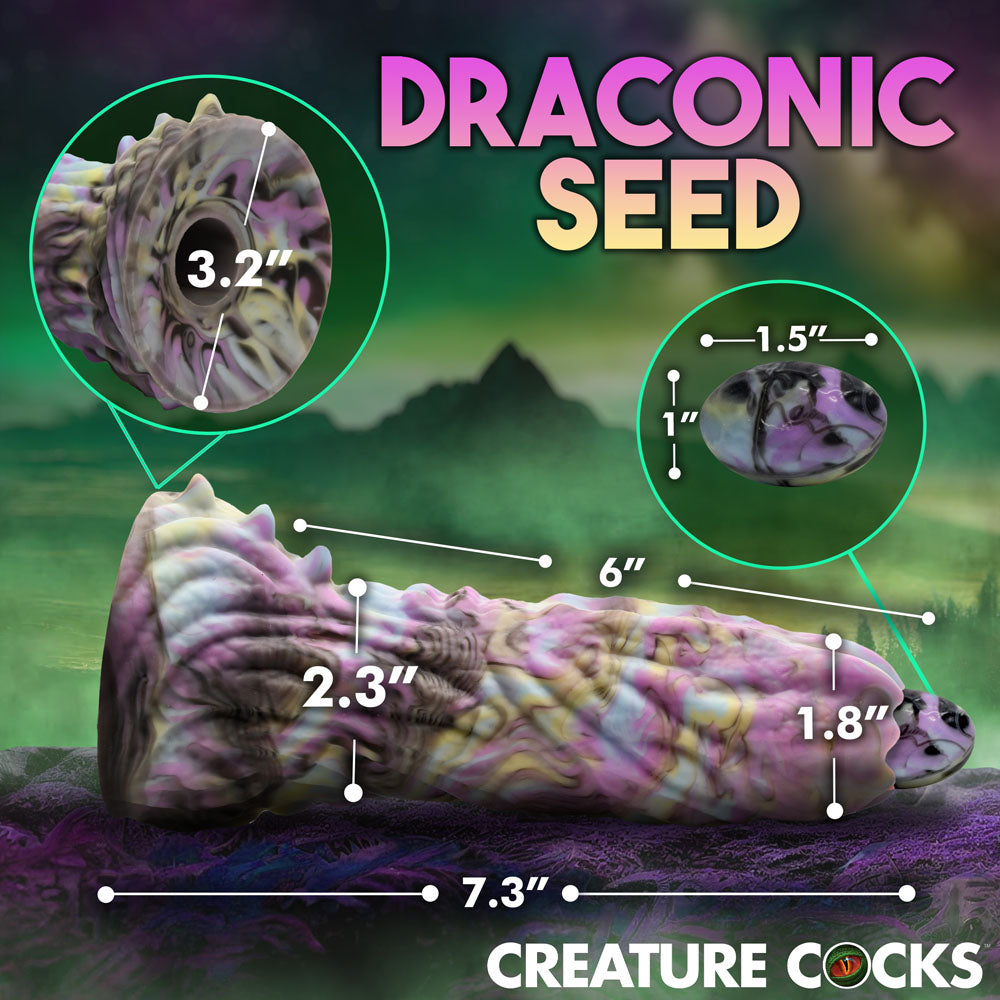 Dragon Spawn Dragon Ovipositor Silicone Dildo with Eggs Fantasy Dongs