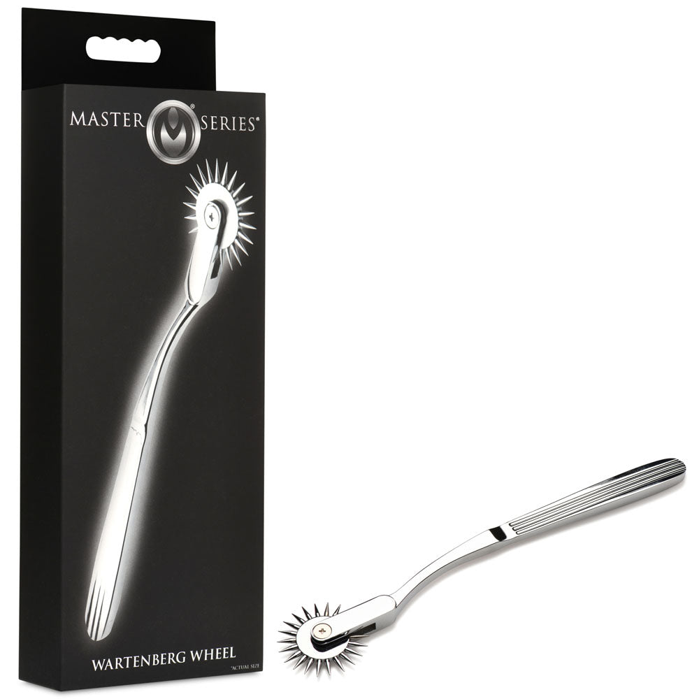 Master Series Silver Sensation Wartenberg Wheel Adult Sex Toy Chrome BONDAGE-TOYS
