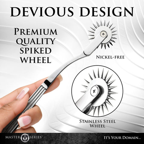 Master Series Silver Sensation Wartenberg Wheel Adult Sex Toy BONDAGE-TOYS
