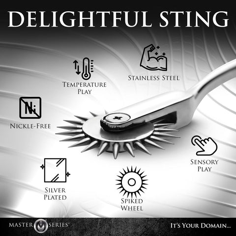 Master Series Silver Sensation Wartenberg Wheel Adult Sex Toy BONDAGE-TOYS