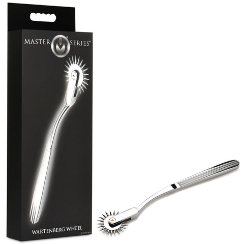Master Series Silver Sensation Wartenberg Wheel Adult Sex Toy Chrome BONDAGE-TOYS