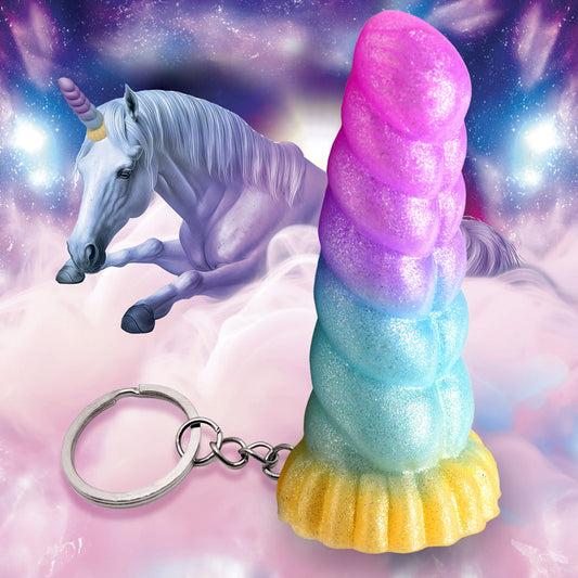 Creature Cocks Mystique Unicorn Keychain Key Chains